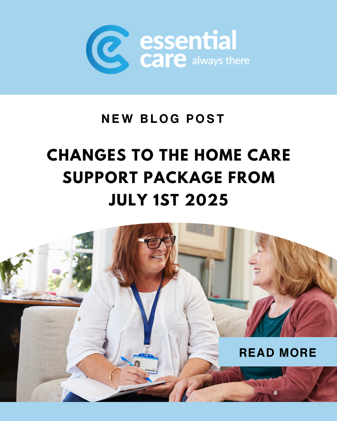 Changes to the home care support package